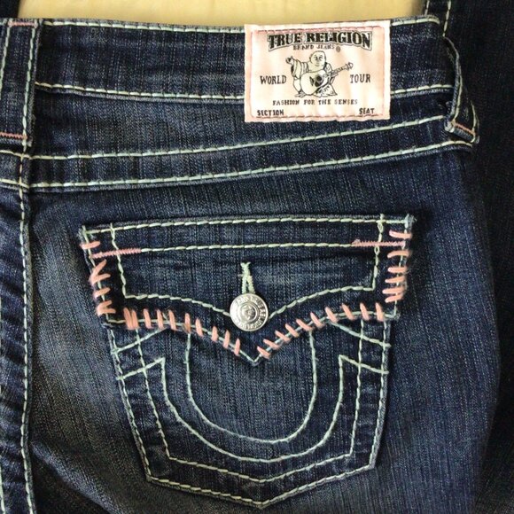 True Religion Women's Dark Blue Boot Cut Jeans - Picture 8 of 11